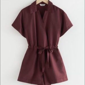 & Other Stories drawstring waist lyocell jumpsuit